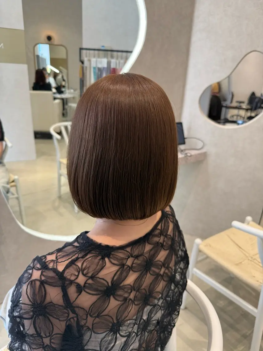 カラー ベージュカラー ブリーチ 透明感カラー ダブルカラー ブリーチなしカラー ヘアカラー 馬場 美咲のヘアスタイル