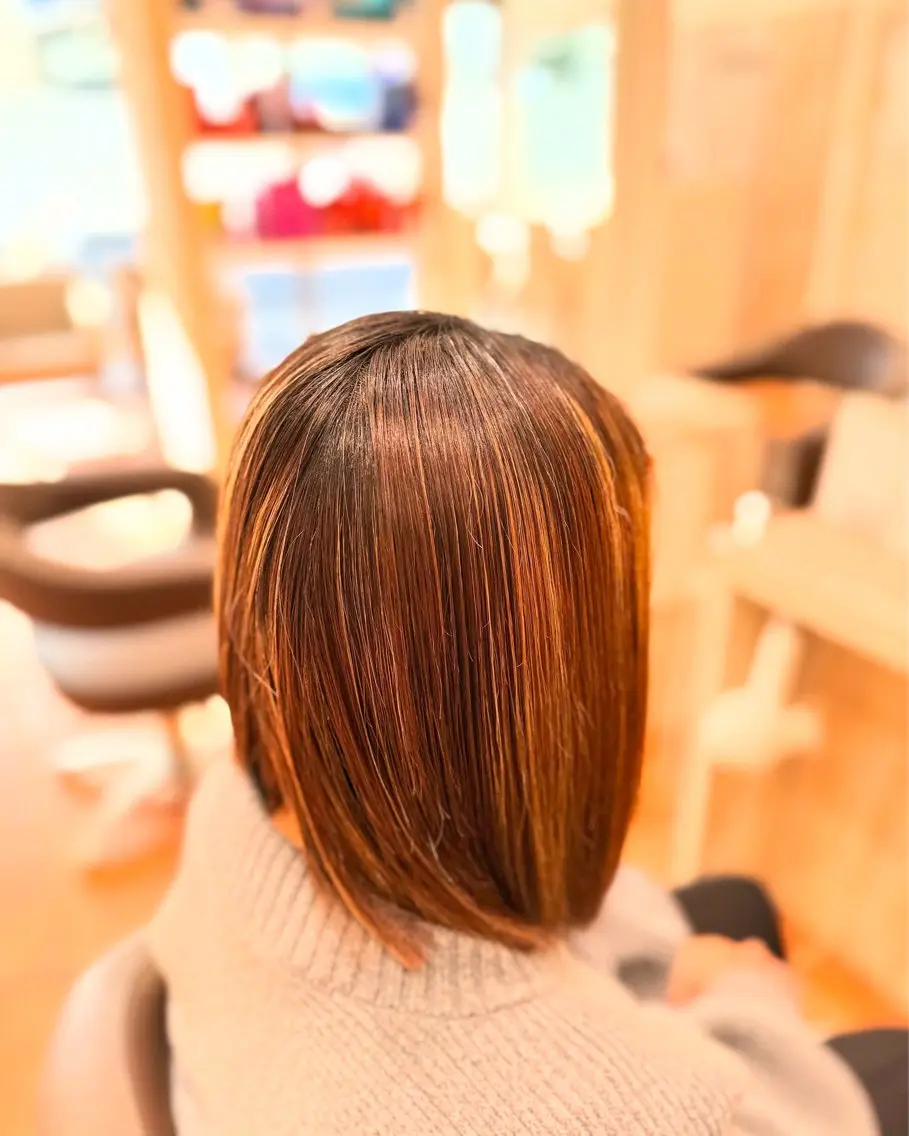セミロング 髪質改善 ☘️お悩み解決☘️ 岡部恒輝のヘアスタイル