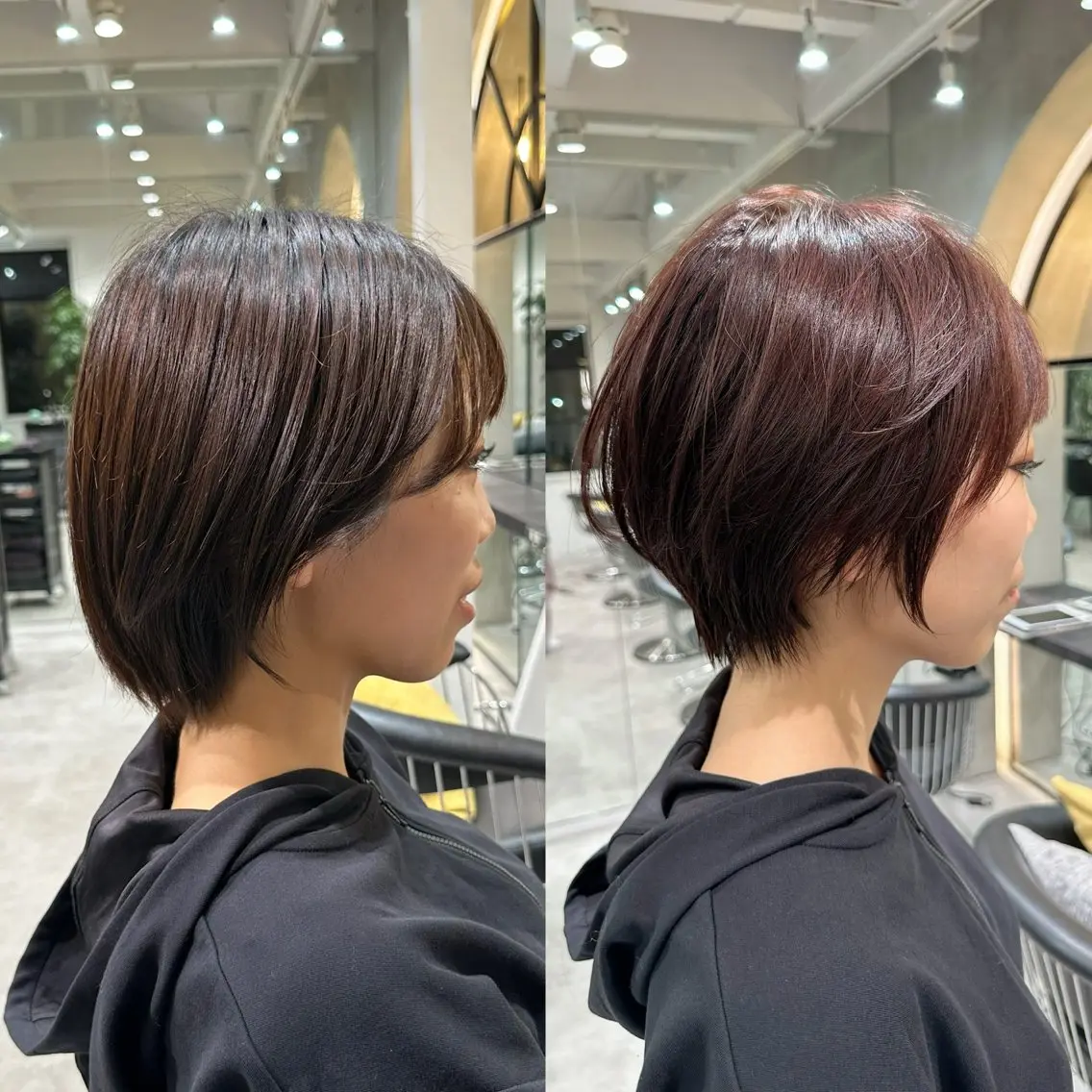 ショート ショートヘア 小顔カット カット ヘアカラー トリートメント ヘッドスパ 縮毛矯正/レイヤー taiga🐯のヘアスタイル