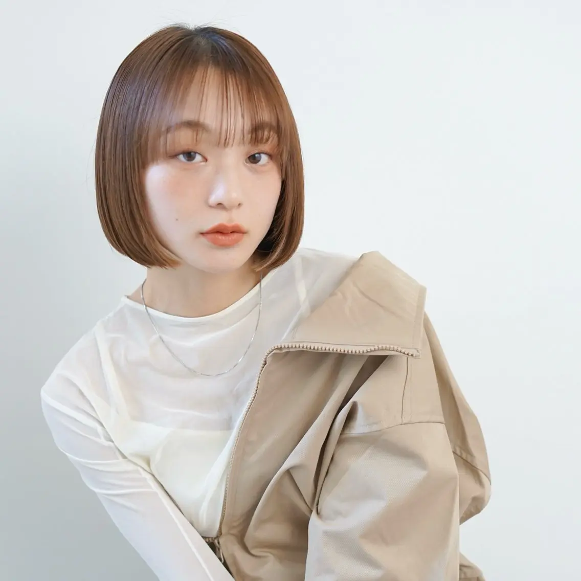 ショート カラー パーマ 切りっぱなしボブ ボブ 似合わせカット カット 髪質改善ストレート✨ パーマヘア✨YUKIのヘアスタイル
