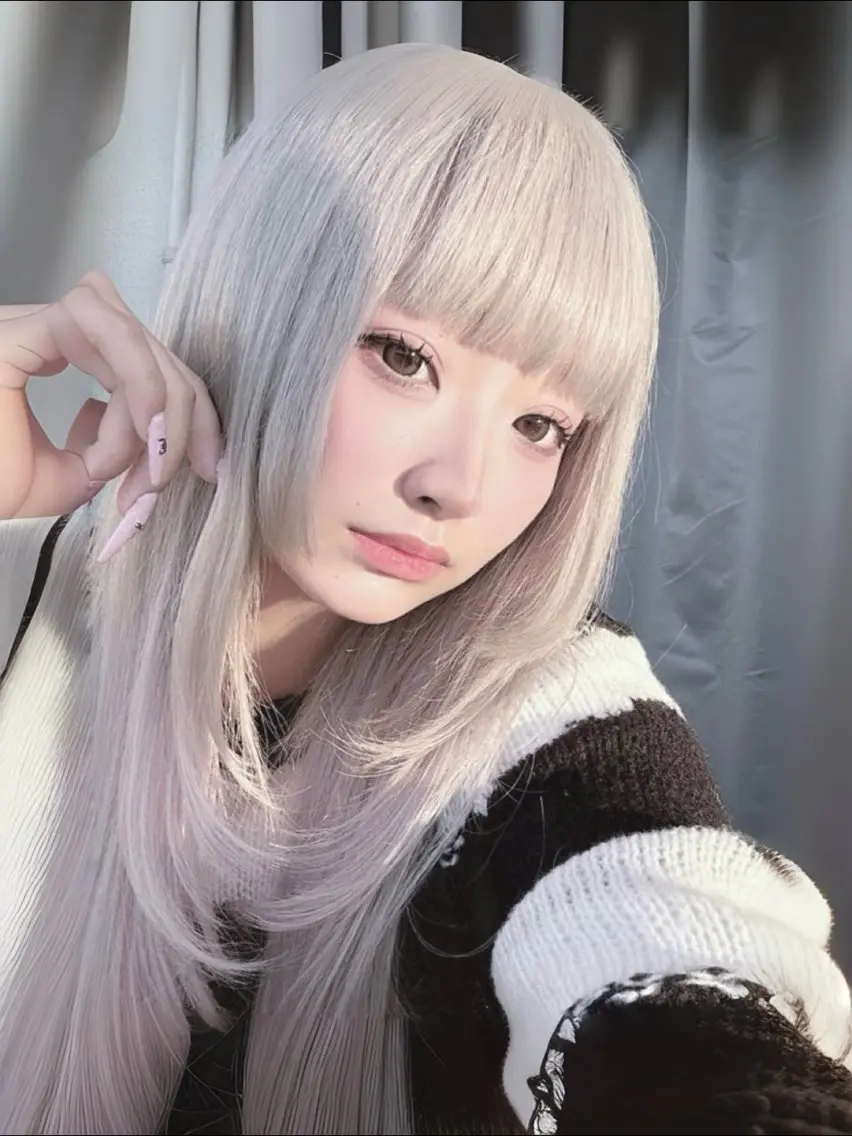切れ毛98.6%減☘️ケアブリーチ➕フルカラー➕カット➕2Stepトリートメント付き【原宿・渋谷駅・表参道】の写真