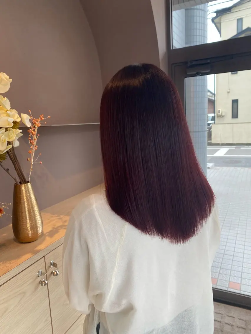 カラー カット ヘアカラー トリートメント Lien.AKI 透明感カラー🤍のヘアスタイル