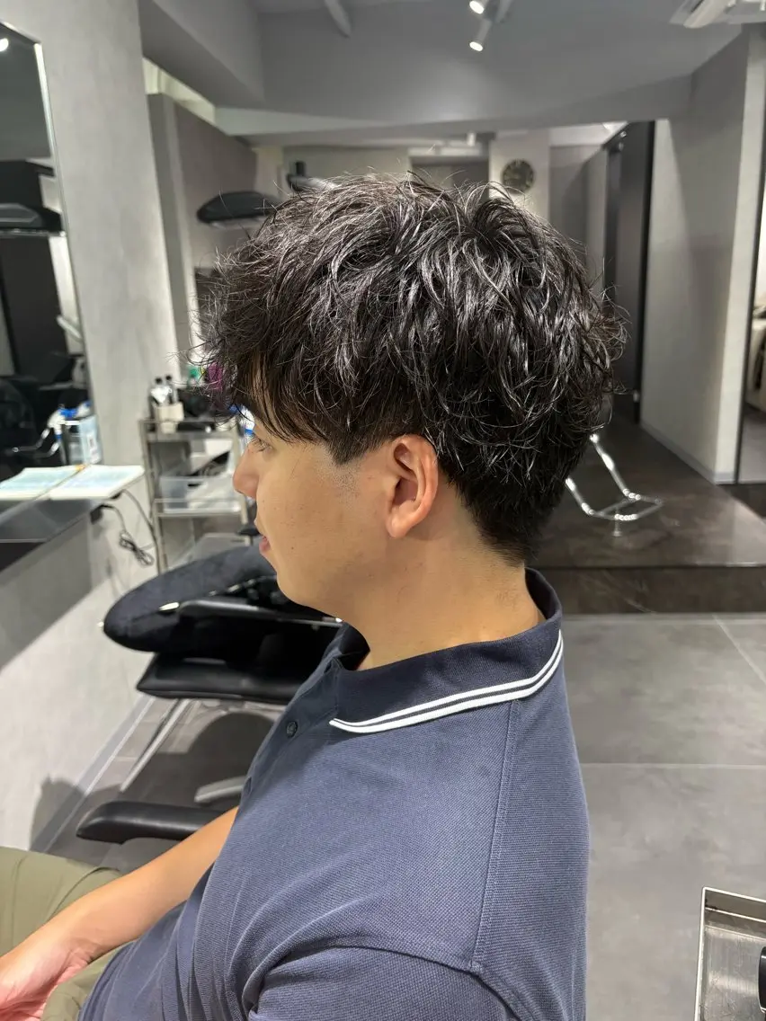 ショート パーマ メンズ メンズパーマ 🔥メンズ特化🔥 藤田のヘアスタイル