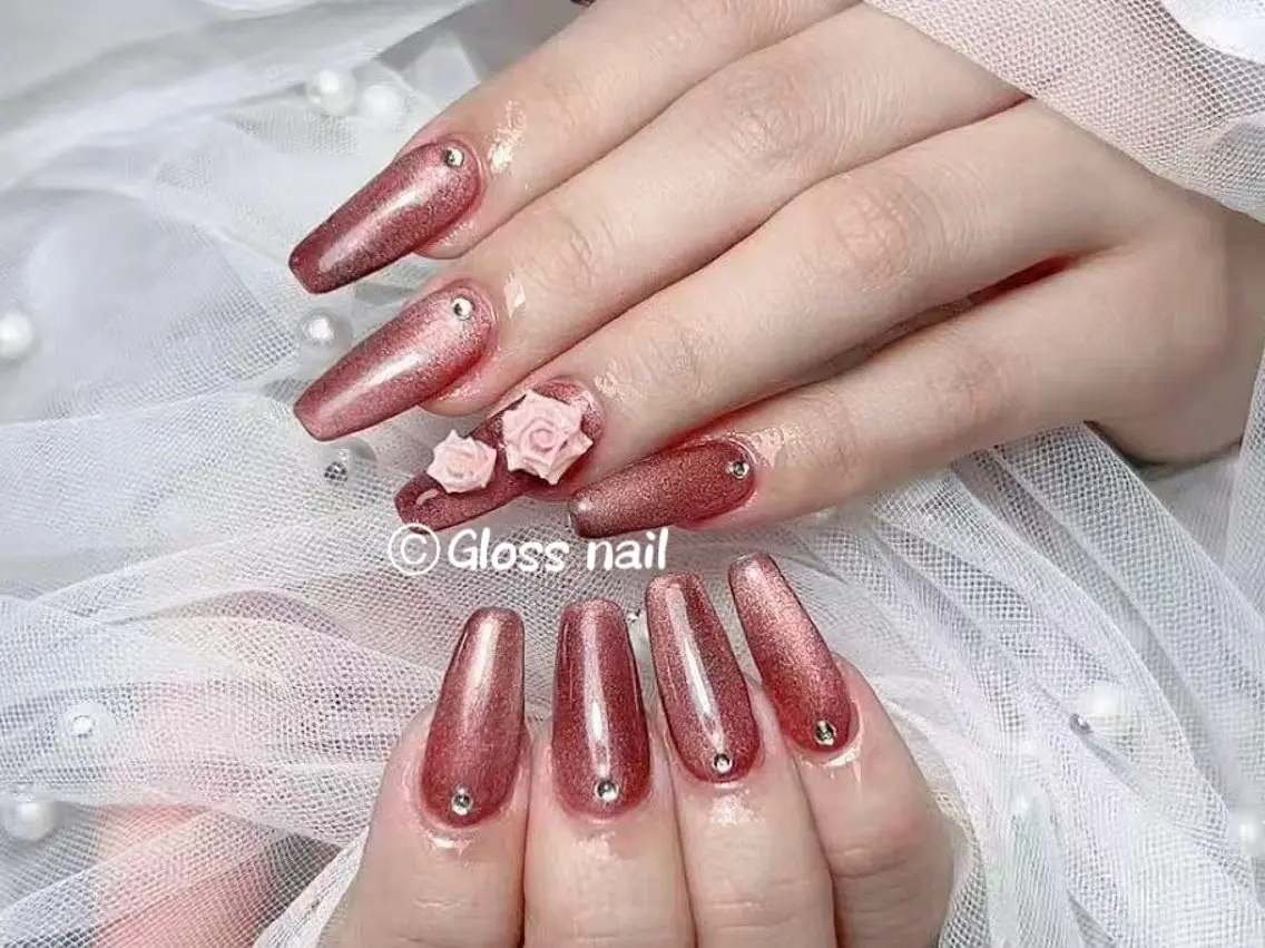 ネイル ハンドネイル Meri💅ジェル& チップ長さだし専門のネイルデザイン