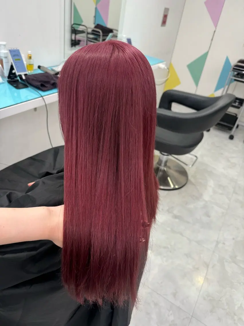 ロング カラー ダメージレスハイ トーン💖kanonのヘアスタイル