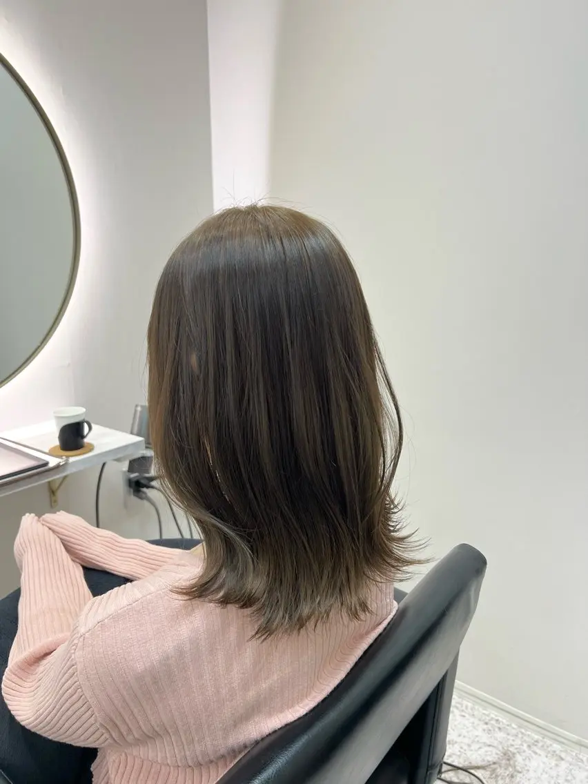 ミディアム 髪質改善 ヒデのヘアスタイル