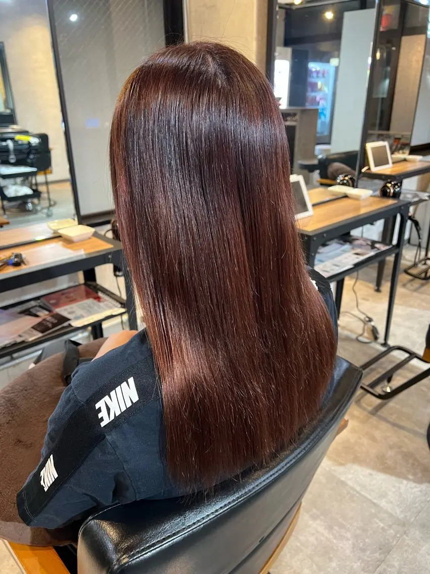ロング カラー ブラウンカラー RIM. MERUAのヘアスタイル