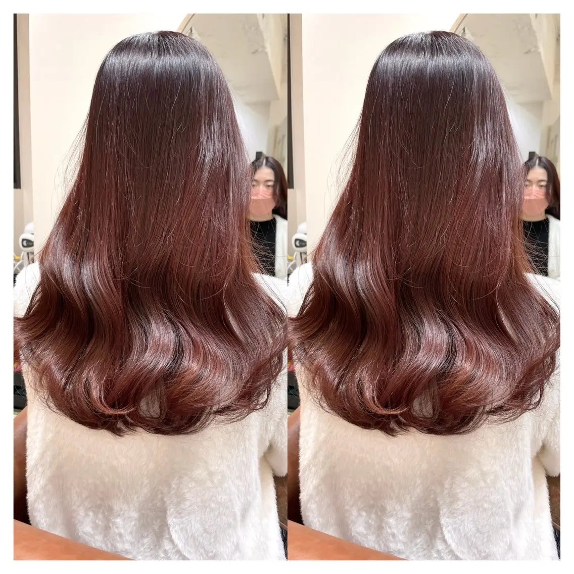 セミロング カラー カット ヘアカラー トリートメント 村山 茉衣のヘアスタイル