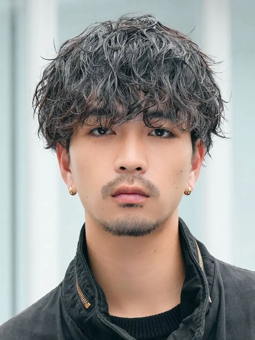 【オススメメニュー‼️】当店スタイリストカット✂️➕シャドウパーマ✨決めすぎないラフな仕上がりに‼️の写真
