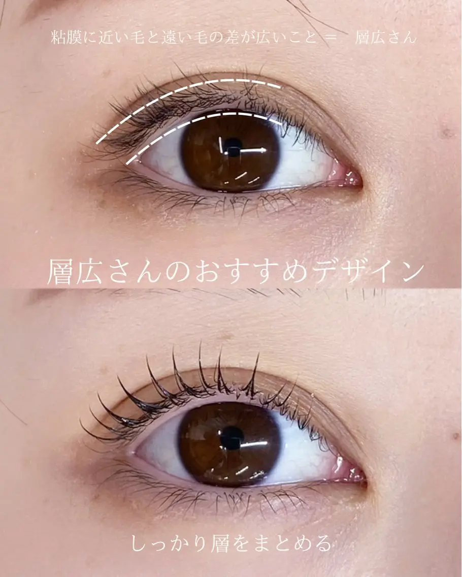 マツエク・マツパ マツパ waka eyelashのマツエク・マツパデザイン