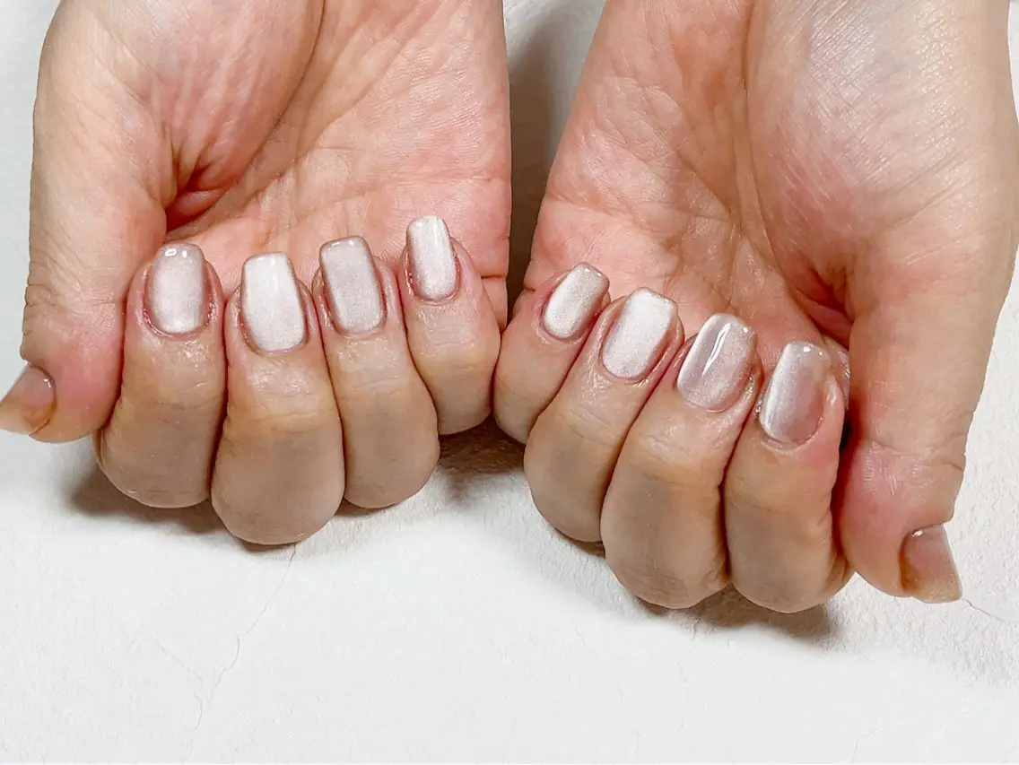 ネイル フットネイル ジェルネイル キラキラネイル マグネットネイル メンズネイル kiki nail たまプラーザのネイルデザイン