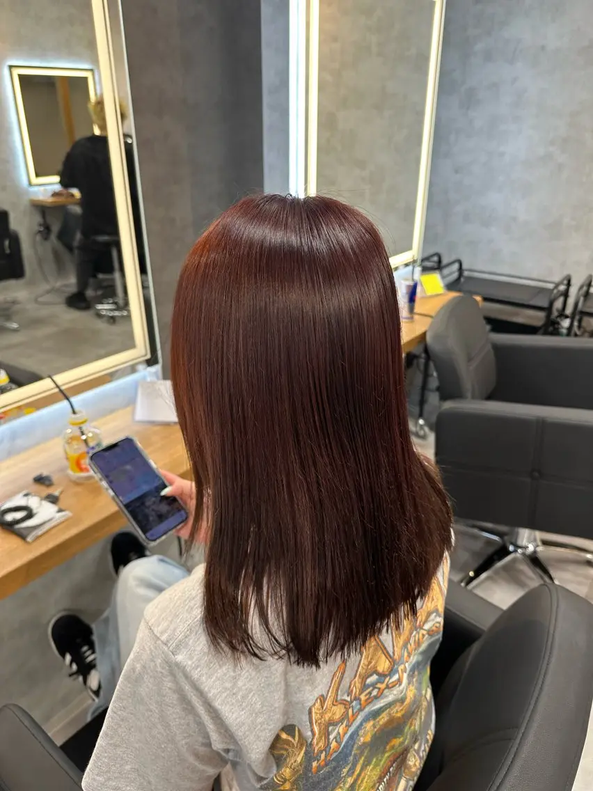 ミディアム カラー ブリーチ カシス ダブルカラー ブリーチなしカラー ピンクカラー 札幌メンズ指名 No. 1/光👑のヘアスタイル