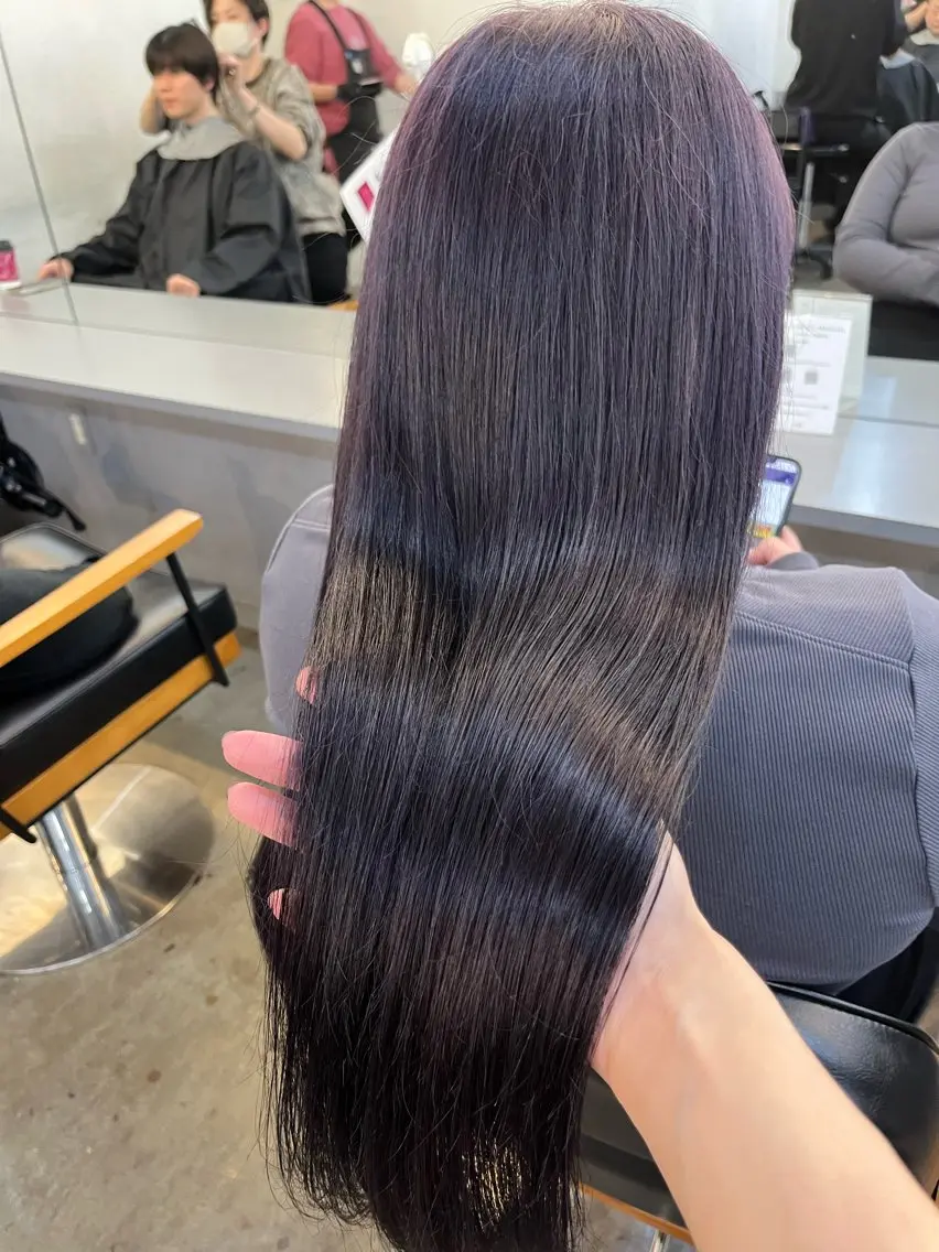 ロング カラー ブリーチ カット ヘアカラー トリートメント 🌛ダブルカラー 🌜SAYAKAのヘアスタイル