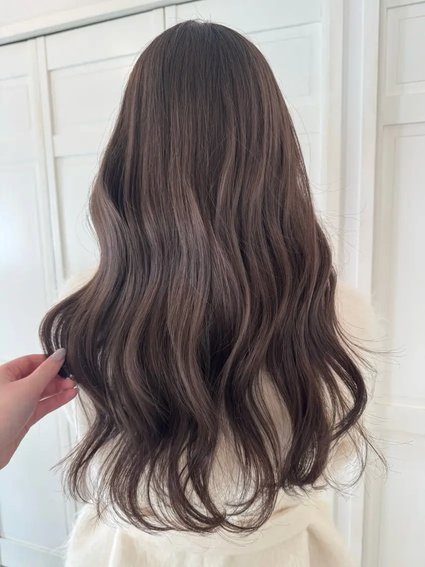 カラー ヘアカラー ブリーチカラー🎀 韓国風/寺門美優のヘアスタイル