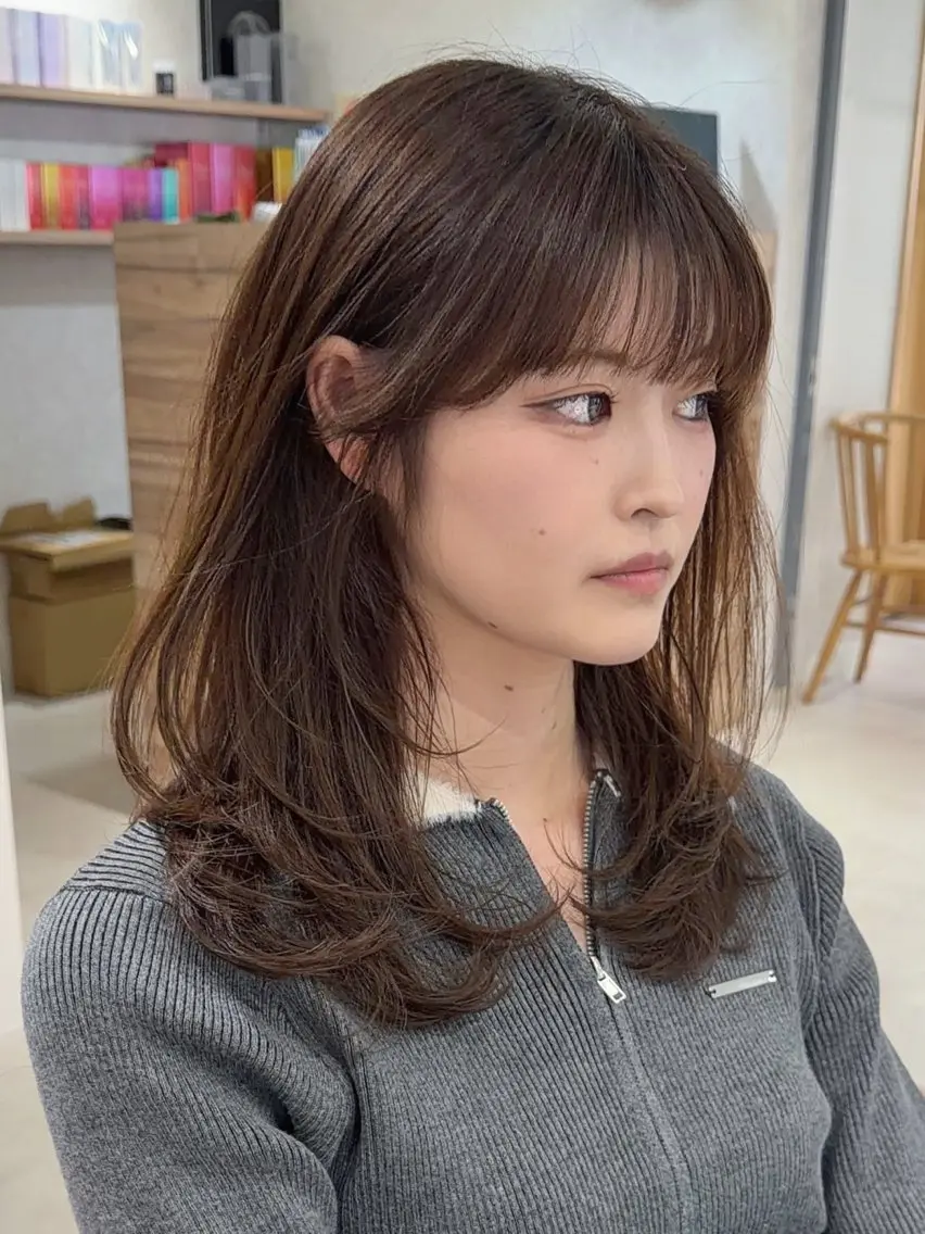 セミロング カット ヘアカラー トリートメント ロングレイヤー/ボブ レイヤー/菅野恭平のヘアスタイル