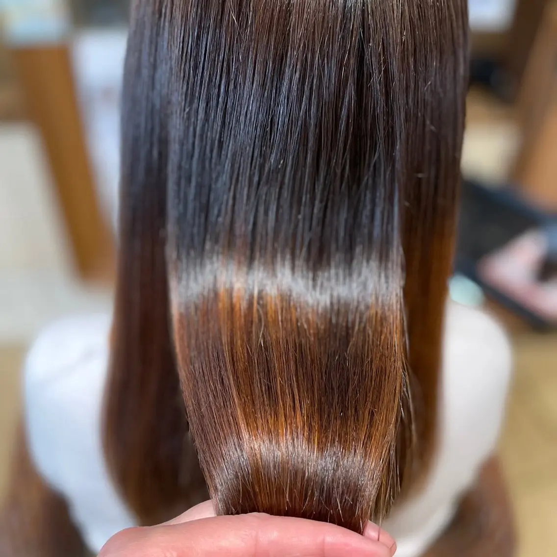 セミロング カラー パーマ 髪質改善縮毛矯正 美容師✂️山崎竜二のヘアスタイル