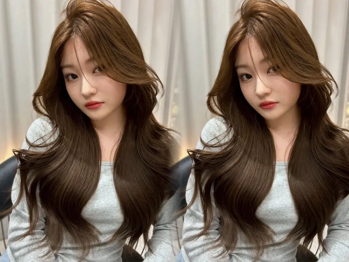 ロング ヘアカラー トリートメント 木串 楽人のヘアスタイル