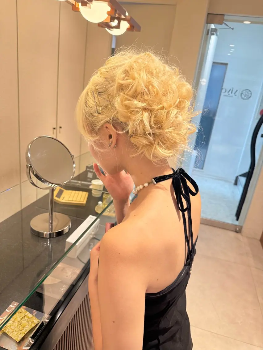 【ショート•ボブの方も大歓迎♡】ヘアアレンジ•ヘアセット¥5000の写真