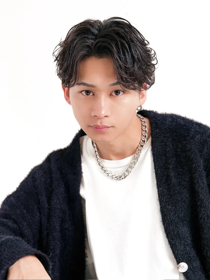 ショート パーマ 木村 介威のヘアスタイル