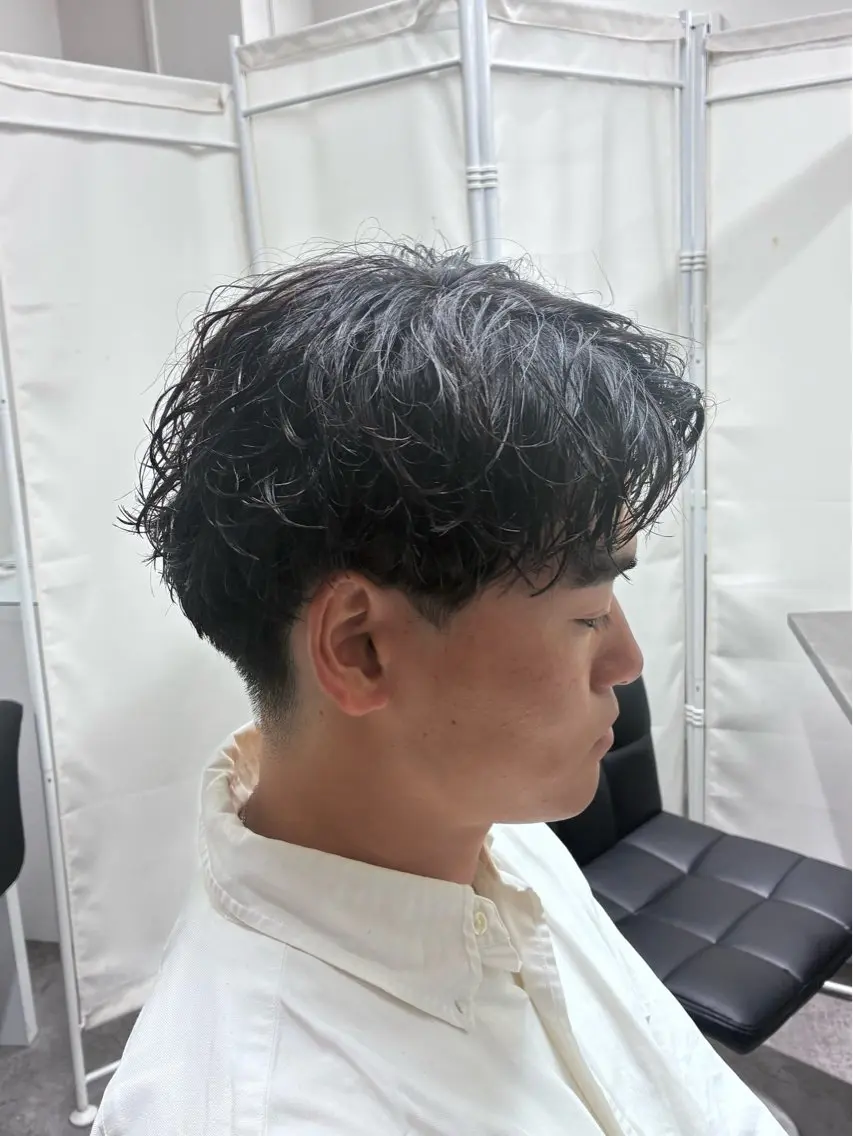 ショート パーマ メンズ メンズパーマ カット パーマ トリートメント ヘアセット 💈メンズパーマ特化 💈颯太のヘアスタイル