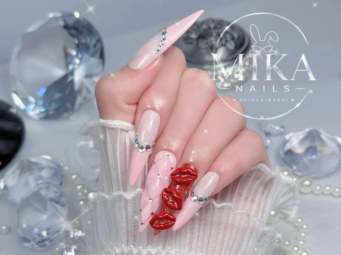ネイル アートネイル チークネイル ドット フットネイル フレンチネイル ハンドネイル 🌷Luna Mika🌷のネイルデザイン