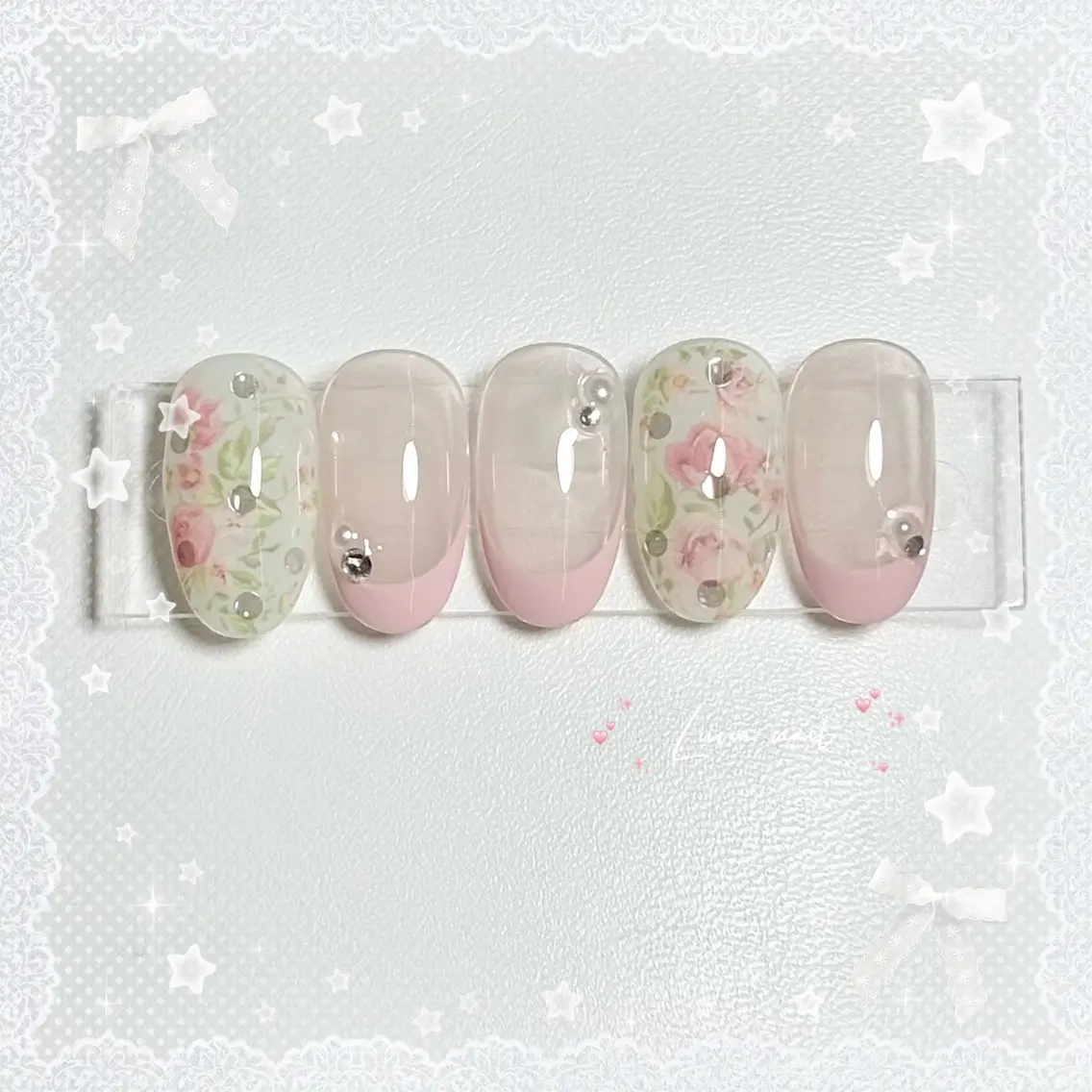 ネイル ハンドネイル 🎀Luvia ワンホンネイル💫のネイルデザイン