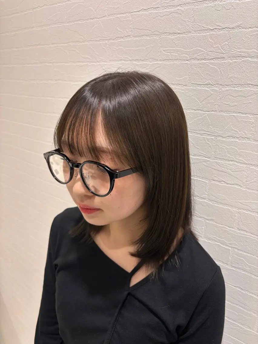 ミディアム ヘアカラー 🫧ショート/ボブ ✄﻿mana🫧のヘアスタイル