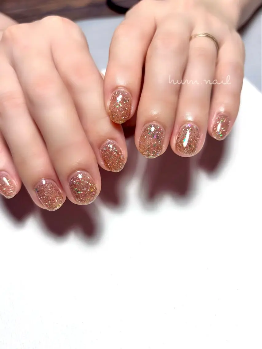 ネイル フラッシュネイル ラメ(グリッター) マグネットネイル ハンドネイル Hum.nail (はむ.ねいる)のネイルデザイン