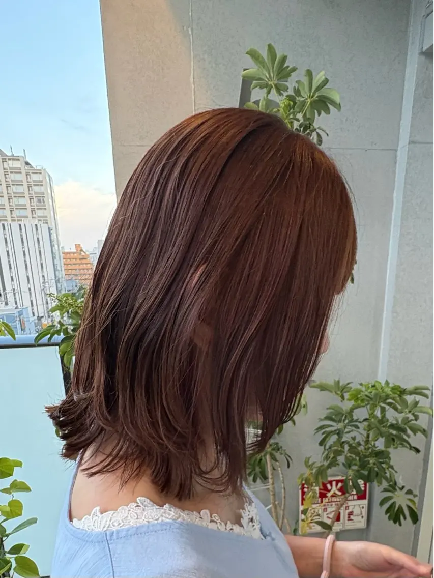 ミディアム カラー ヘアカラー カラー/茅ヶ崎/ スパ/Soraのヘアスタイル