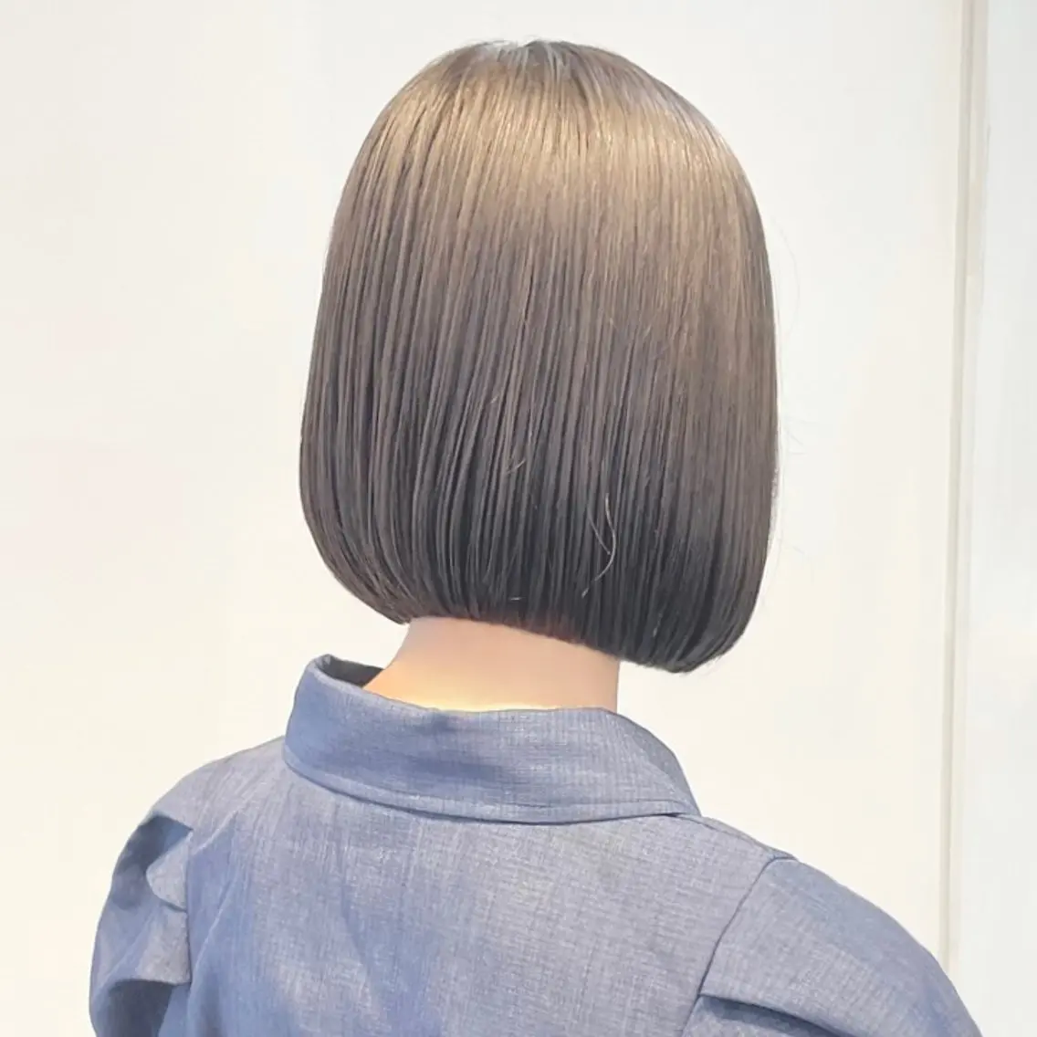 ミディアム カラー ヘアアレンジ キッズ 切りっぱなしボブ ショートボブ ボブ 髪質改善 さわ きょうすけ/ ボブ髪質改善ショートのヘアスタイル
