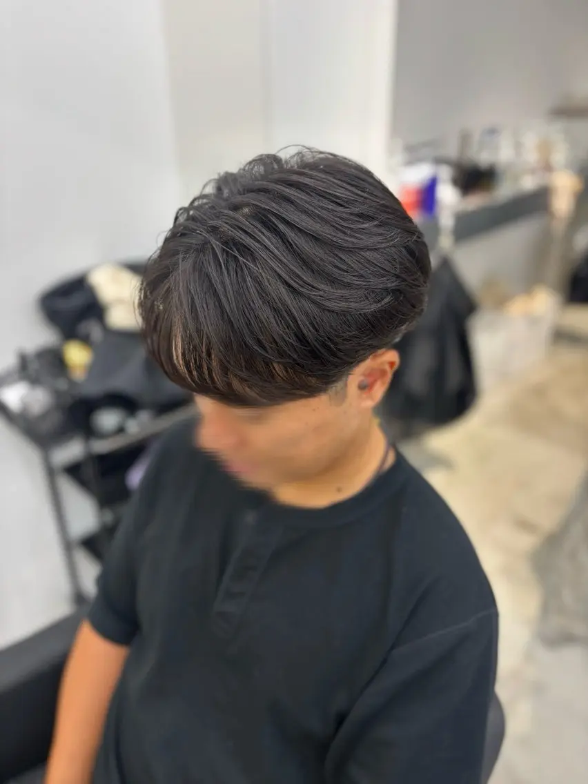 パーマ メンズ カット パーマ 山田 瑛司のヘアスタイル