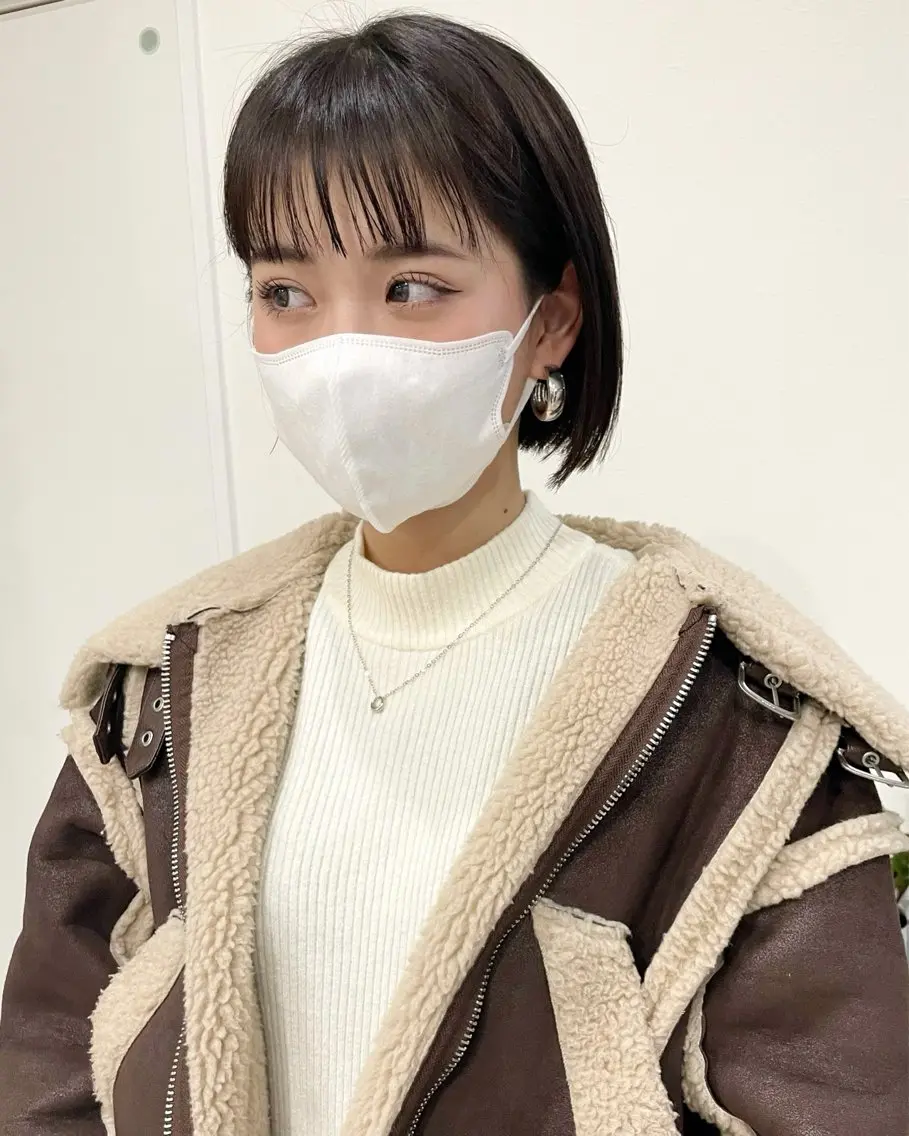 ショート ボブ カット ヘアカラー トリートメント Kamie 三宮のヘアスタイル