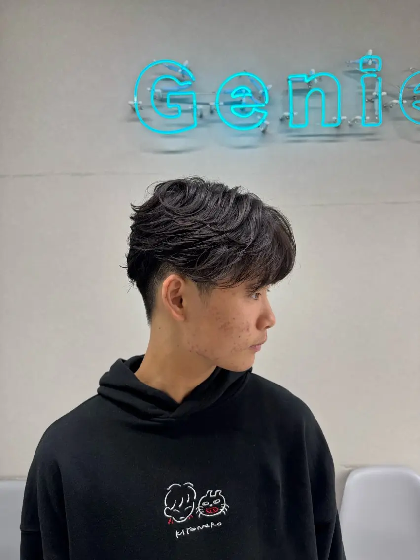 ショート パーマ メンズ カット パーマ メンズパーマ名人 TAKUMAのヘアスタイル