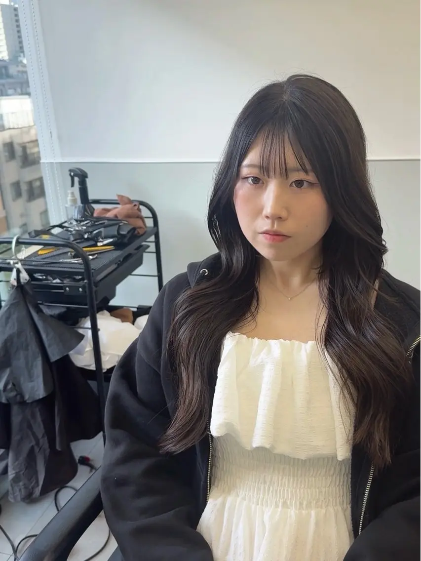 ロング 韓国風ヘア レイヤーカット トリートメント カット トリートメント 韓国ヘア🇰🇷 スズキのヘアスタイル