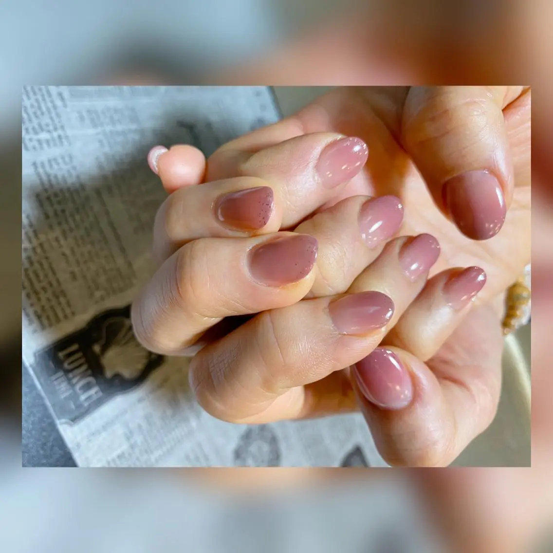 ネイル グラデーション ラメ(グリッター) オフィスネイル シンプルネイル nailsalon GEARのネイルデザイン