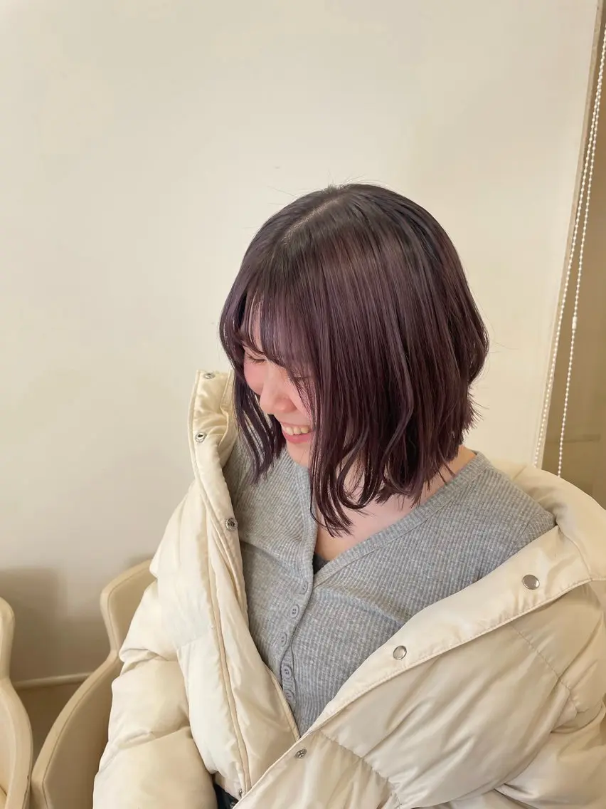 カラー ブリーチなしダブルカ ラー🎀透明感/AOのヘアスタイル