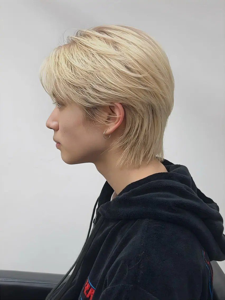 カラー メンズ ヘアカラー 🌟カットレイヤー ボブ森龍哉のヘアスタイル