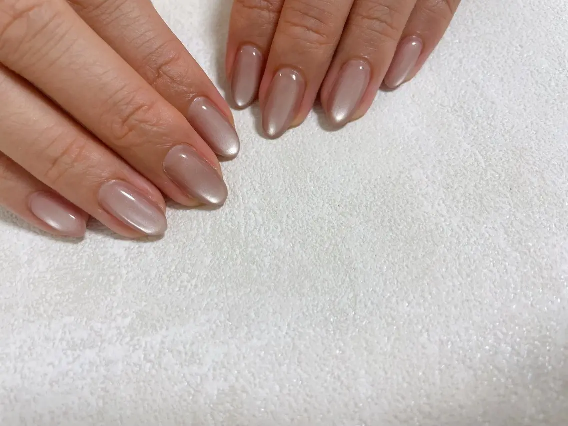 ネイル オーロラネイル ブルー フットネイル フレンチネイル ジェルネイル kiki nail たまプラーザのネイルデザイン