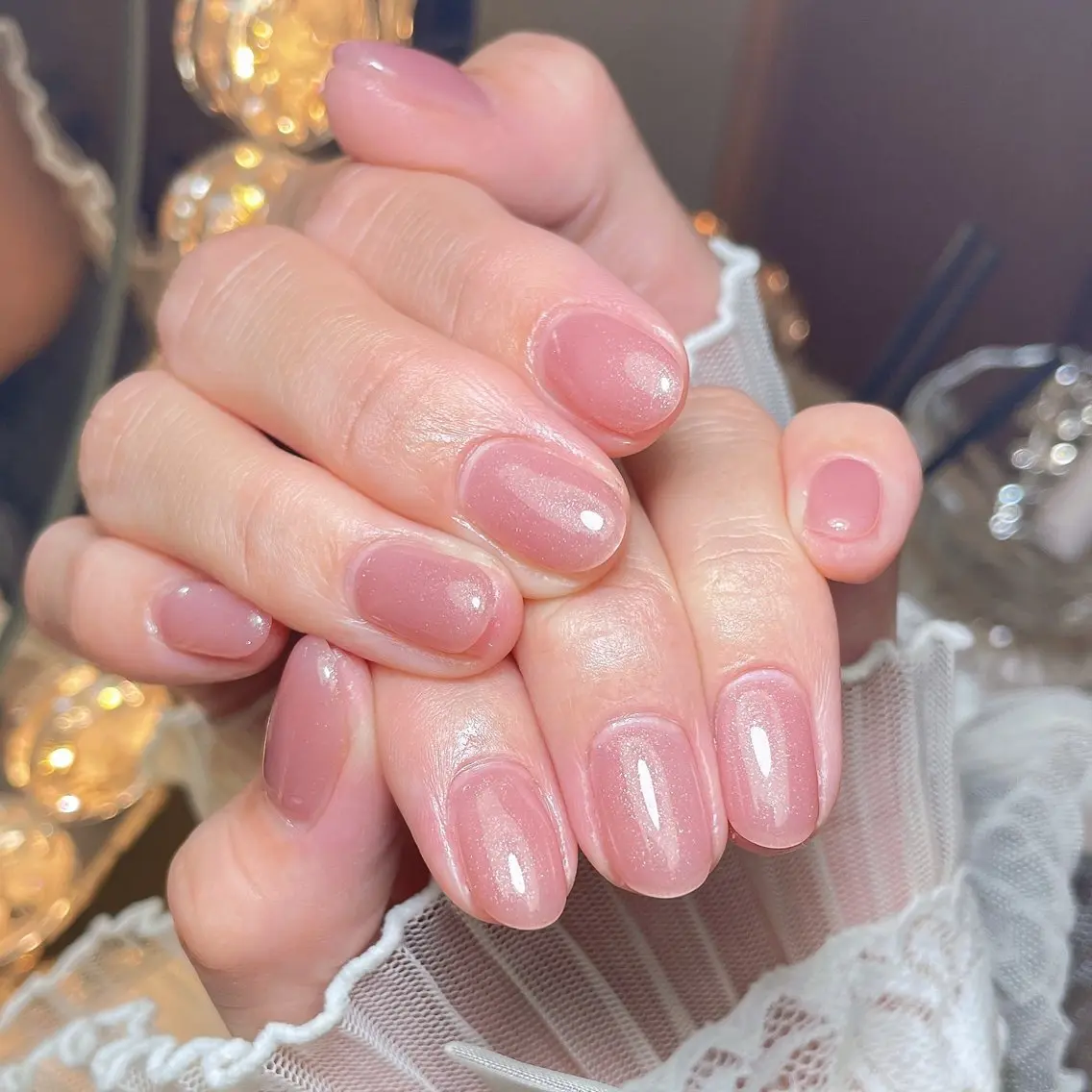 ネイル 24時まで❤︎韓国、 ワンホンネイルのネイルデザイン
