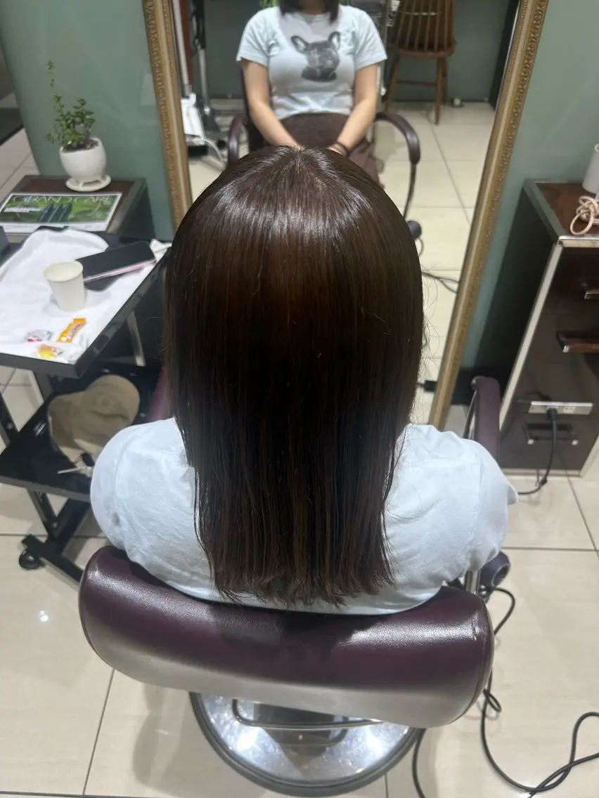 セミロング カラー ヘアカラー LiNa🌿 カラーモデル募集中のヘアスタイル