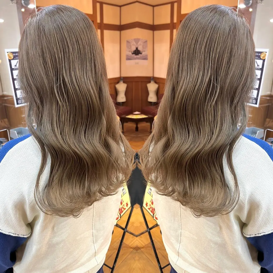 ミディアム カラー パーマ Artist 藤﨑紘成のヘアスタイル