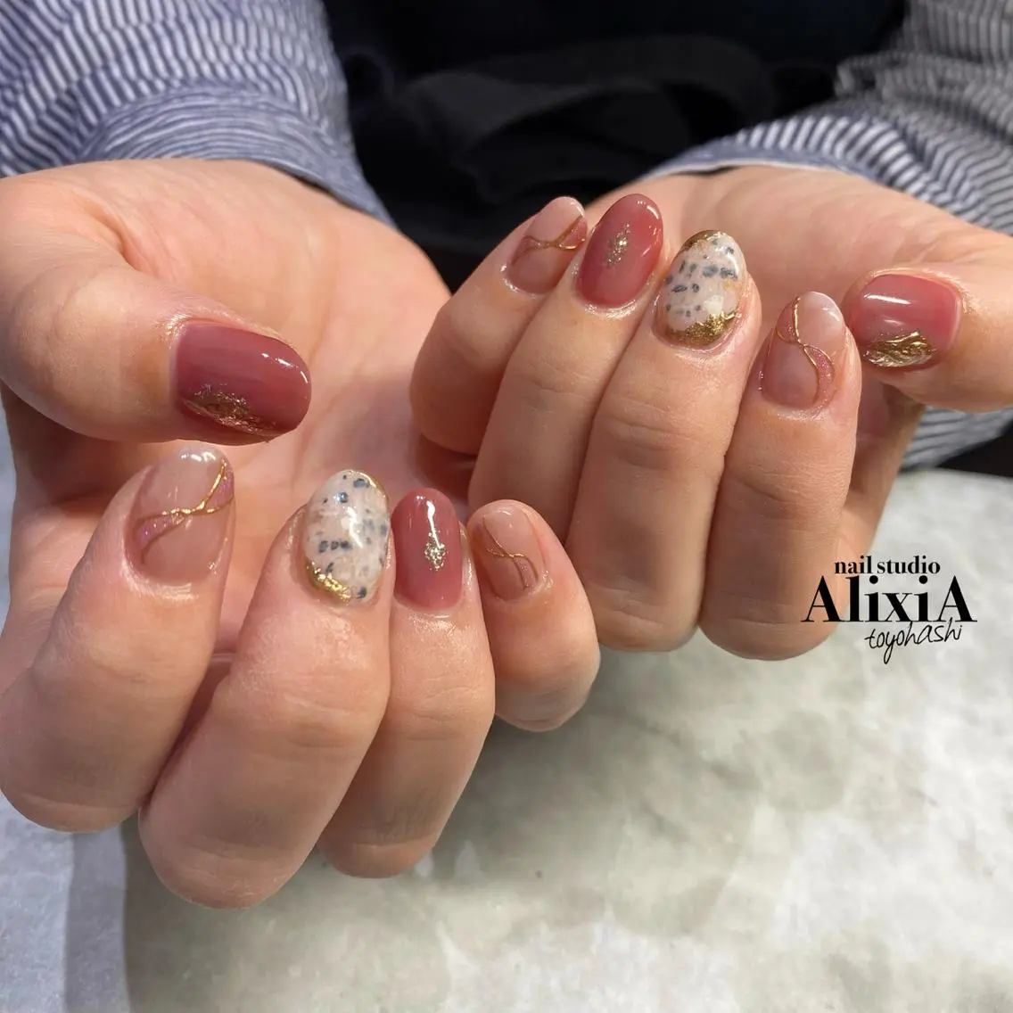 ネイル ハンドネイル AlixiA ゆみのネイルデザイン