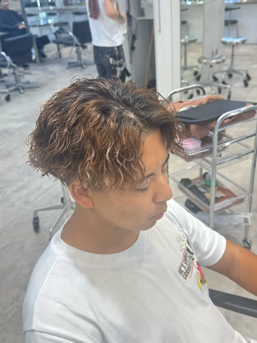 ショート パーマ カット パーマ fifth 児玉達哉 当日予約🙆のヘアスタイル