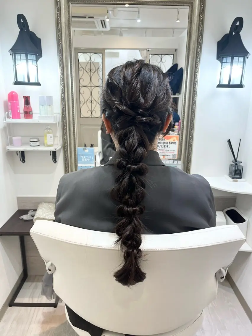 ロング ヘアセット 🎀 艶カラー 縮毛矯正/ハルナ🎀のヘアスタイル
