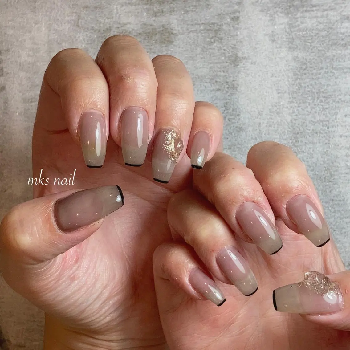 ネイル ハンドネイル mks＊nail //  枚方長尾のネイルデザイン