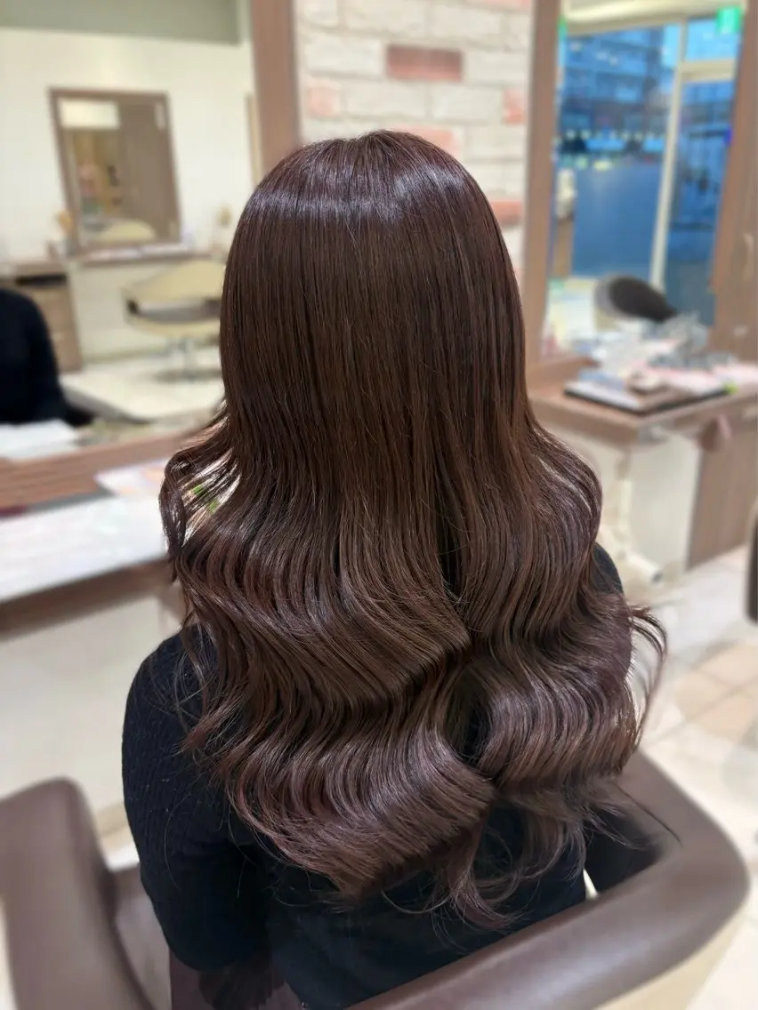 セミロング カラー ヘアカラー 🤍透明感カラー・ きらら‎🤍のヘアスタイル
