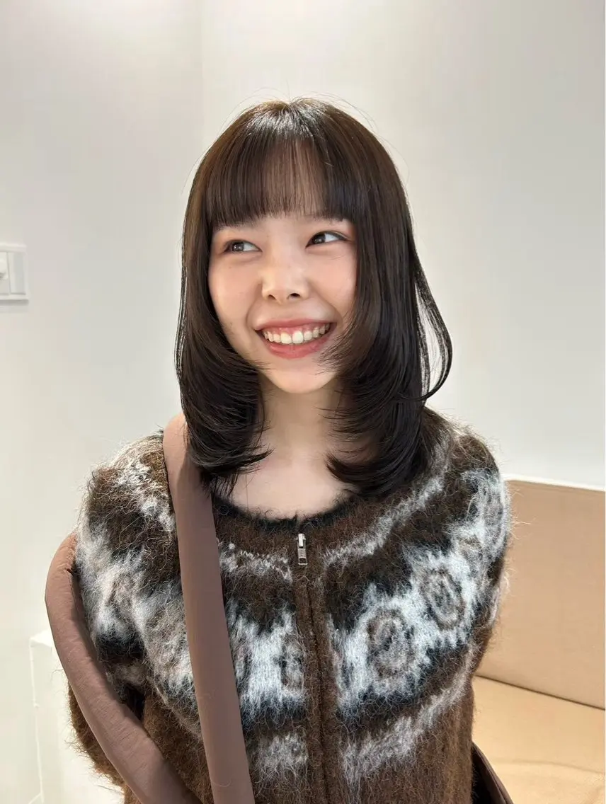 ミディアム ヘアカラー 透明感カラー/ début/ゆうとのヘアスタイル