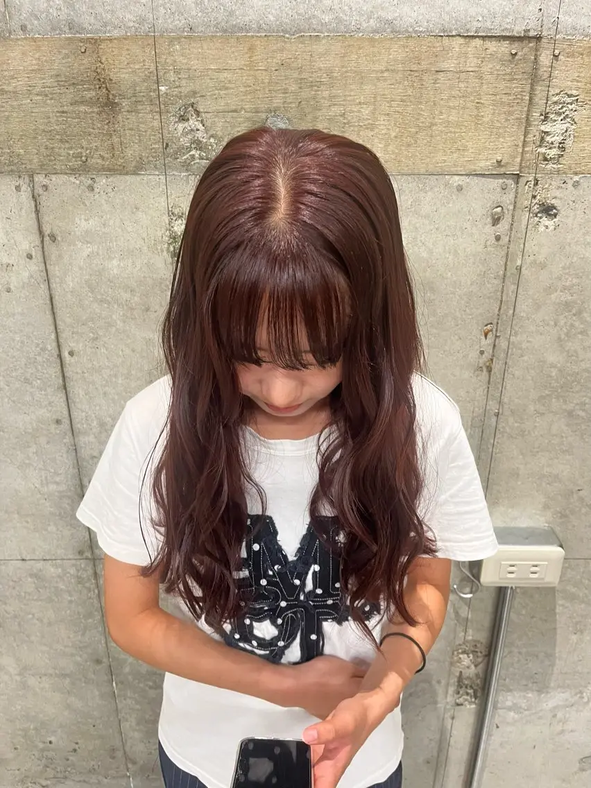 ロング ヘアカラー wewe はるかのヘアスタイル