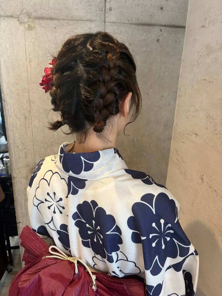 ヘアアレンジ 着付け 美髪× ヘアセット✨Araiのヘアスタイル