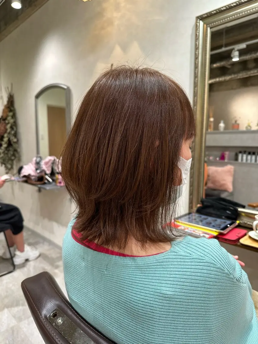 ミディアム REGO Hair &eye salonのヘアスタイル